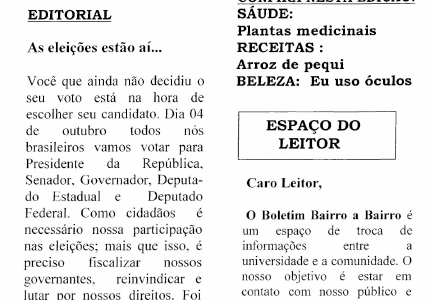 Boletim n. 9 – ano 3 – set/1998