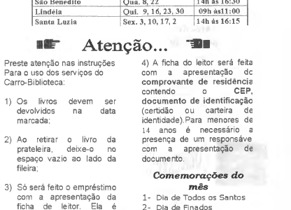 Boletim n. 10 – ano 5 – nov/2000